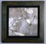 Stainless Steel Quilt Sampler - baltic plywood, stainless steel - 12" x 12" x 1.25" - $300