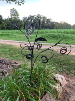Sculpture - Steel rebar, sheet steel, horseshoes